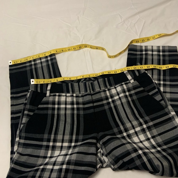 NY&C 7th Ave Collection Women’s Black & White Plaid Pants, Straight Leg, size 10 - Picture 6 of 9
